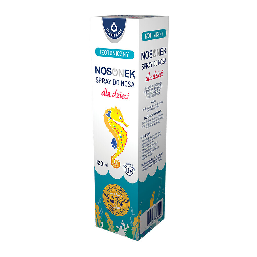 Nosonek, spray nazal izotonic pentru copii de la vârsta de 1 zi, 120 ml