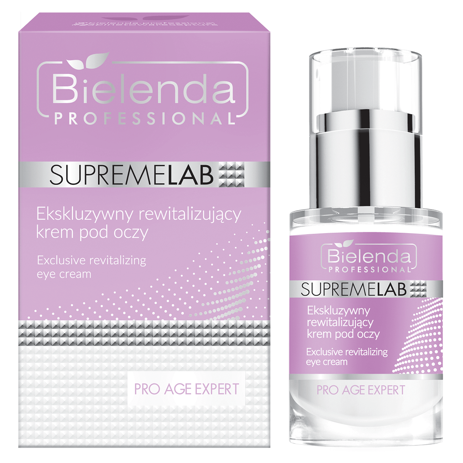 Bielenda Professional SupremeLAB Pro Age Expert, cremă exclusivă revitalizantă pentru ochi, 15 ml