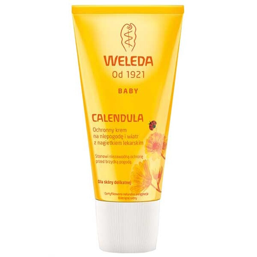 Weleda Calendula, cremă de protecție pentru copii, pentru vânt și vreme rea, cu calendula, 30 ml