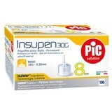 Pic Solution Insupen, ace pentru stilou cu insulină, 30G (0,30 mm) x 8 mm, 100 bucăți