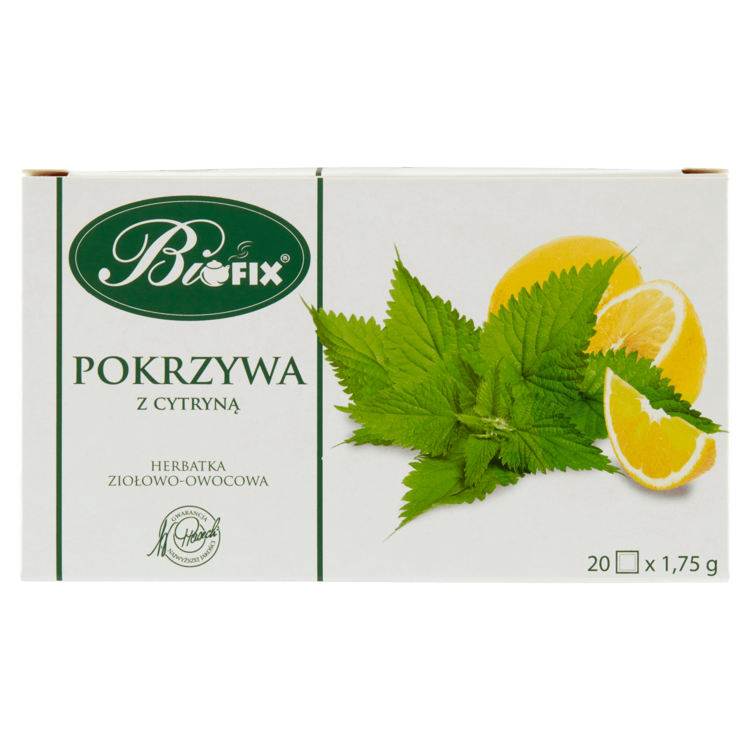 Bi fix Urzică cu lămâie, ceai de plante și fructe, 1,75 g x 20 pliculețe