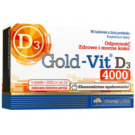 Olympus, Gold-Vit D3 4000 UI, 90 comprimate