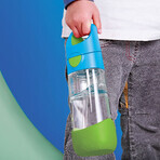 B.Box, cantimplora con pajita, Tritan, cantimplora para niños, Ocean Breeze, a partir de 9 meses, 450 ml