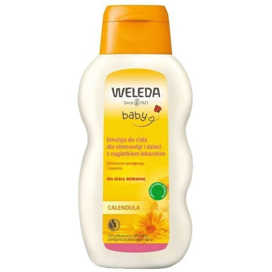 Weleda Calendula Baby, body emulsion with calendula for babies and children, 200 ml