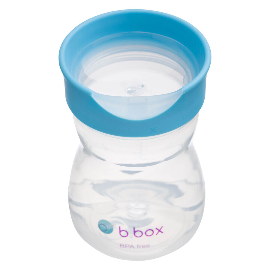 B.Box cup for learning to drink, training cup, blueberry, from 12 months, 240 ml