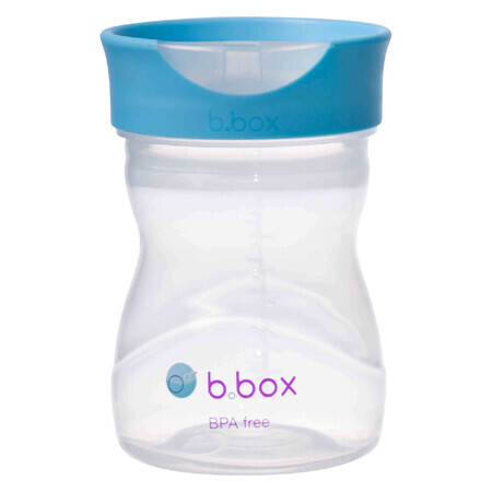 B.Box cup for learning to drink, training cup, blueberry, from 12 months, 240 ml