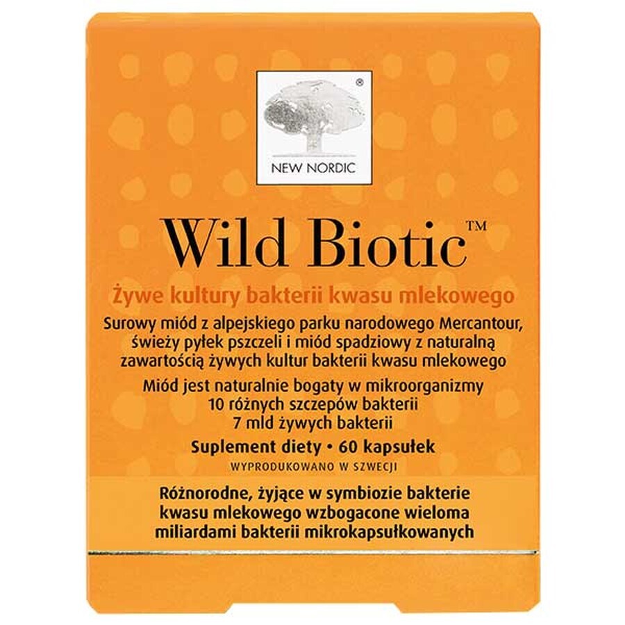 New Nordic Wild Biotic, 60 capsule