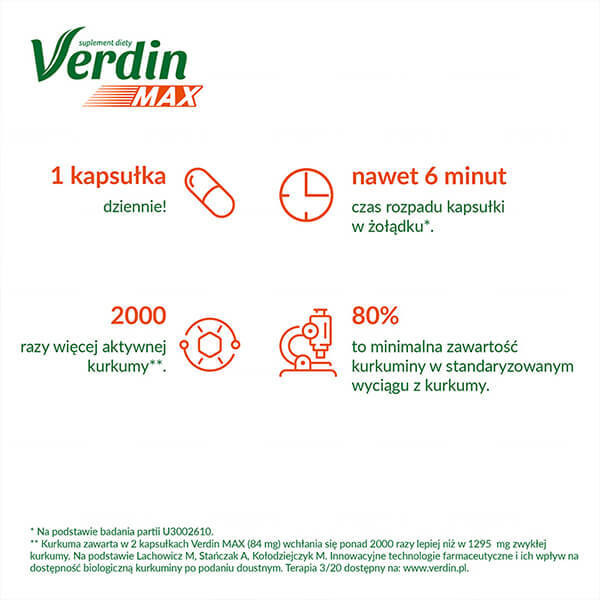 Verdin Max, 15 capsule moi