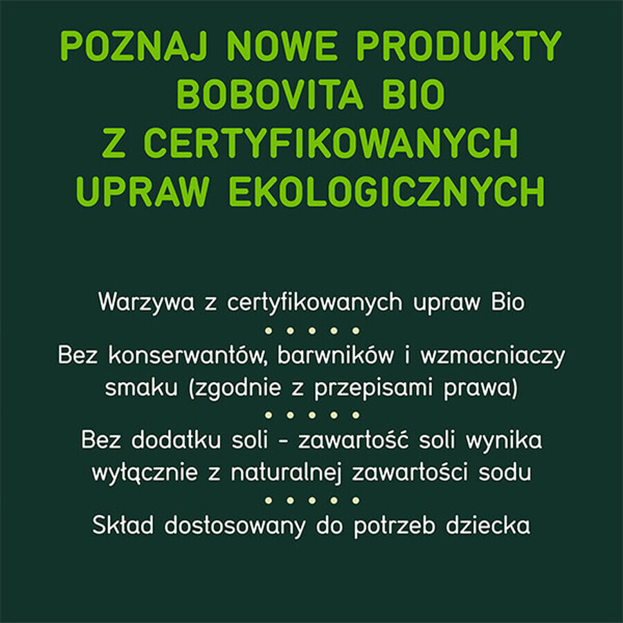 BoboVita Bio Dinner, carne de vită în roșii cu dovleac și paste stea, după 8 luni, 190 g