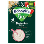 BoboVita Bio Fulgi de ovăz cu orez și căpșuni, fără lapte, fără zahăr adăugat, după 6 luni, 200 g