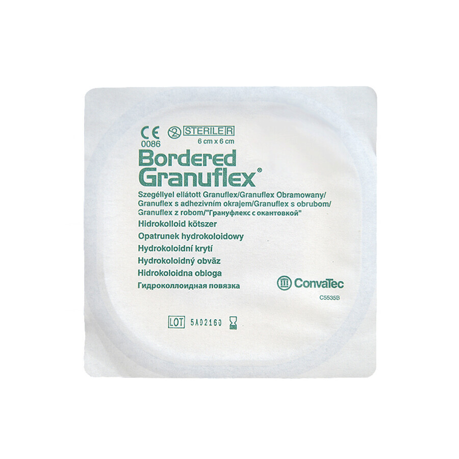 Granuflex Bordered, pansament hidrocoloid, 6 cm x 6 cm, 1 buc