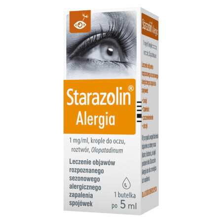 Starazolin Alergie, 1 mg/ml, picături pentru ochi, 5 ml 