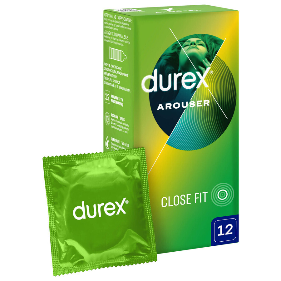 Durex Arouser, gerippte Kondome, 12 Stück