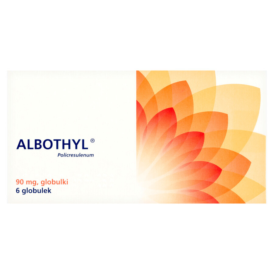 Albothyl 90 mg, 6 globule vaginale