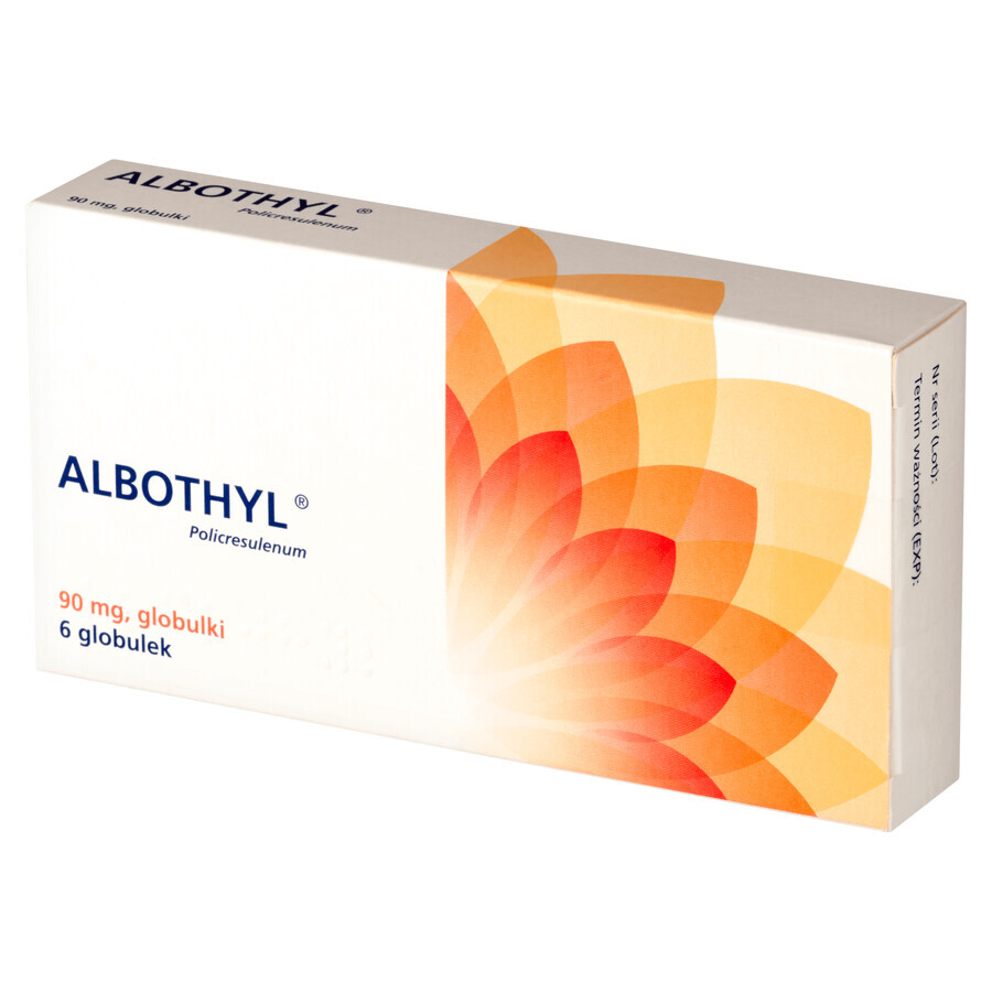 Albothyl 90 mg, 6 globule vaginale