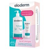 Eloderm Omega 3-6-9 Plus, gel de curățare pentru corp și păr 2 în 1, din ziua 1, 400 ml + cremă extra activă din ziua 1, 75 ml