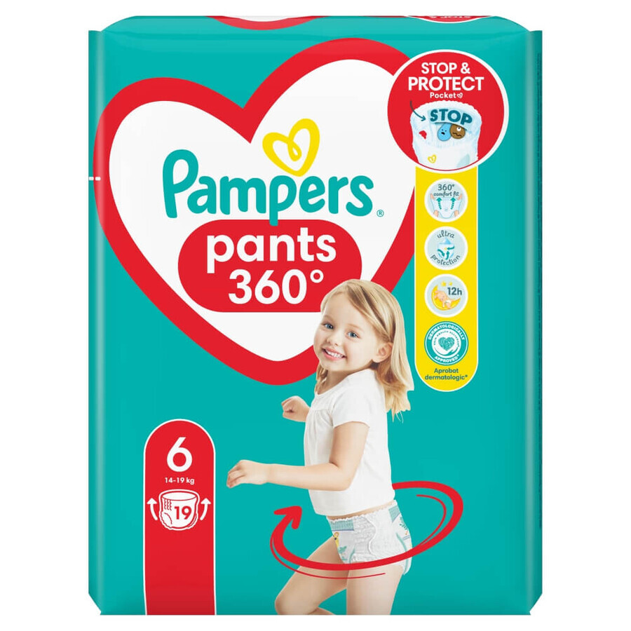 Pampers Pampers, luiers, Extra Large, maat 6, 14-19 kg, 19 stuks