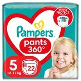 Pampers Pants, couches, Junior, taille 5, 12-17 kg, 22 pièces