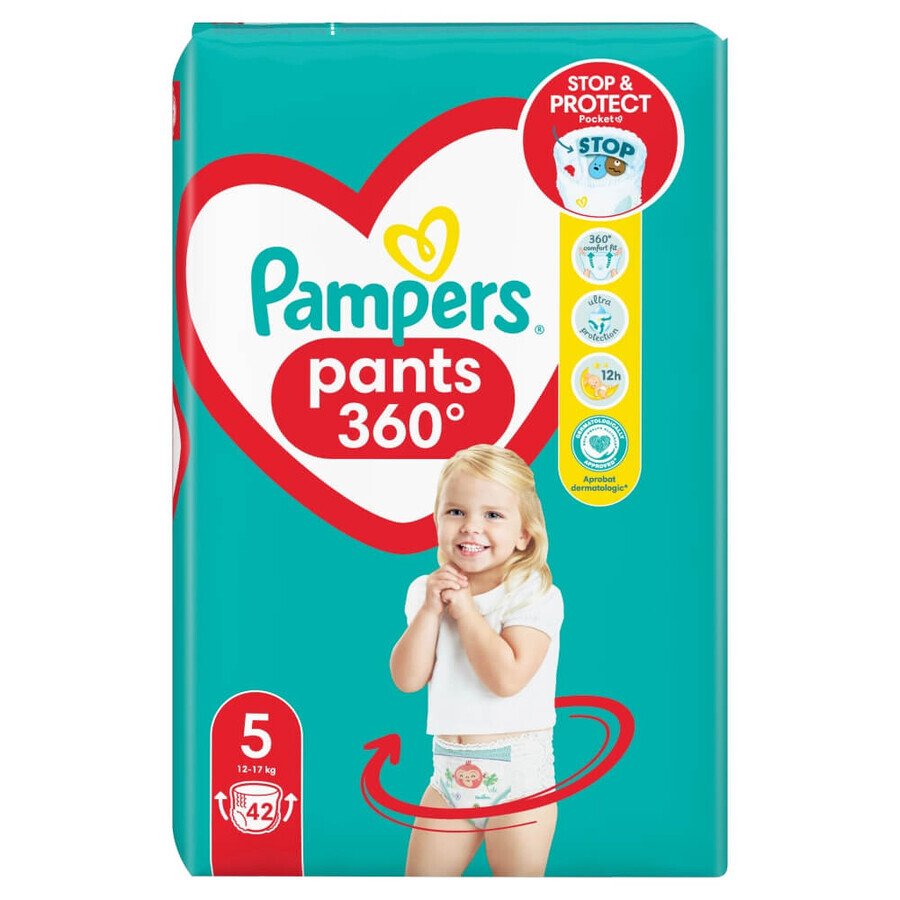 Pampers Pants, couches, Junior, taille 5, 12-17 kg, 42 pcs