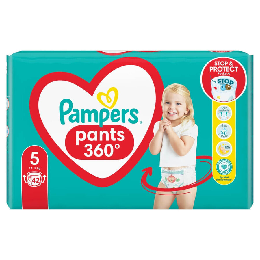 Pampers Pants, couches, Junior, taille 5, 12-17 kg, 42 pcs