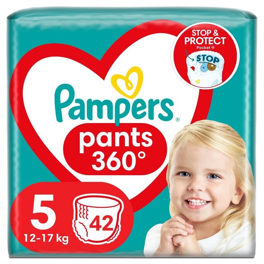 Pampers Pants, couches, Junior, taille 5, 12-17 kg, 42 pcs