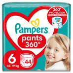 Pampers Pants, couches, Extra Large, taille 6, 14-19 kg, 44 pcs