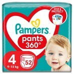 Pampers Pants, couches, Maxi, taille 4, 9-15 kg, 52 pcs