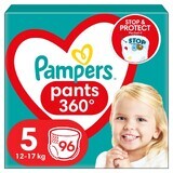 Pampers Pants, couches, taille 5, 12-17 kg, 96 pcs