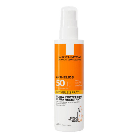 La Roche-Posay Anthelios, spray de protecție invizibilă, SPF 50+, 200 ml