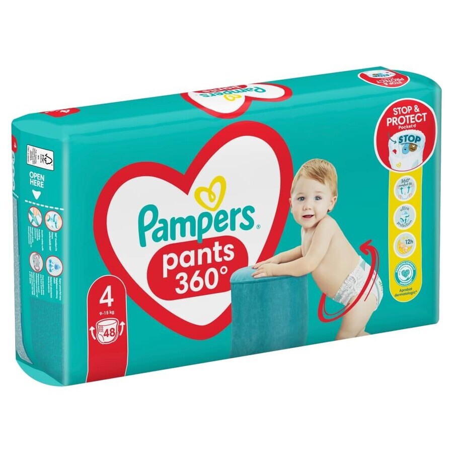 Pampers Pants, couches, taille 4, 9-15 kg, 48 pcs