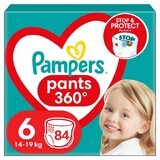 Pampers Pants, couches, taille 6, 14-19 kg, 84 pcs