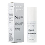 Nacomi Next Level, ser cu acid salicilic 2%, pentru noapte, 30 ml