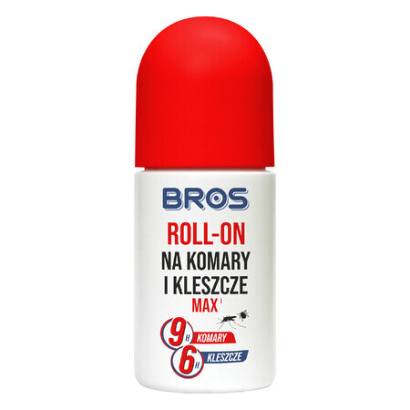 Bros, roll-on repelent de țânțari și căpușe Max, DEET 25%, 50 ml