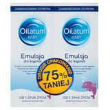 Oilatum Baby Advanced Protection, emulsie de baie din prima zi de viață, 2 x 500 ml