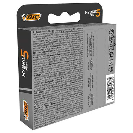 BIC Flex 5 Hybrid, ricariche intercambiabili, 4 pezzi