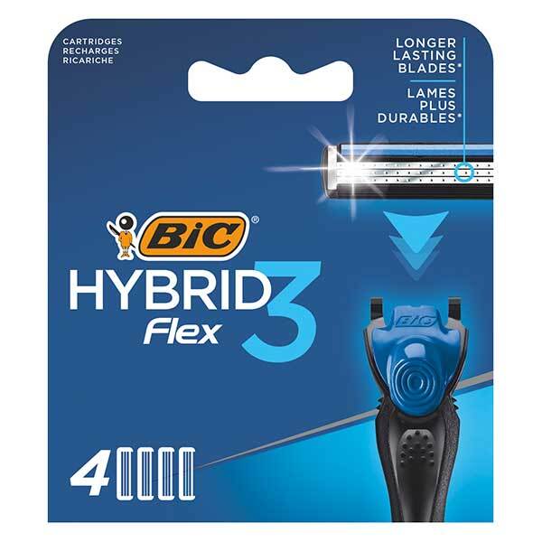 BIC Flex 3 Hybrid, rezerve schimbabile, 4 bucăți