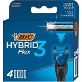 BIC Flex 3 Hybrid, cartuchos reemplazables, 4 piezas