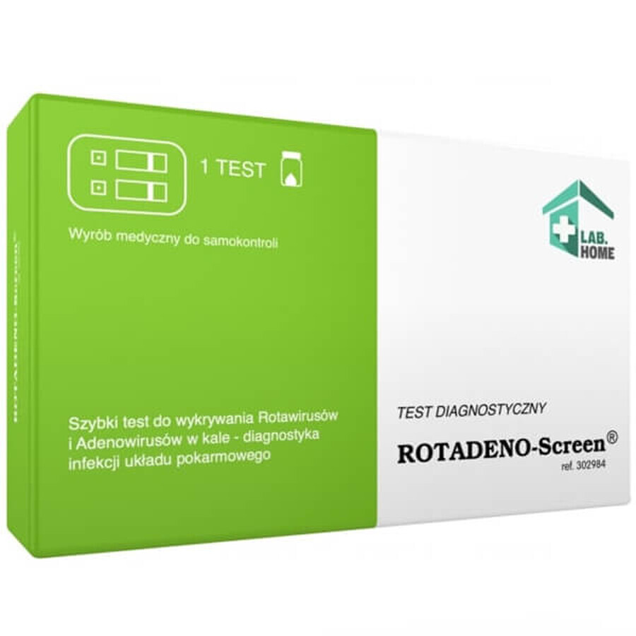 LabHome Rotadeno-Screen, test for the detection of rotavirus and adenovirus in feces, 1 pc