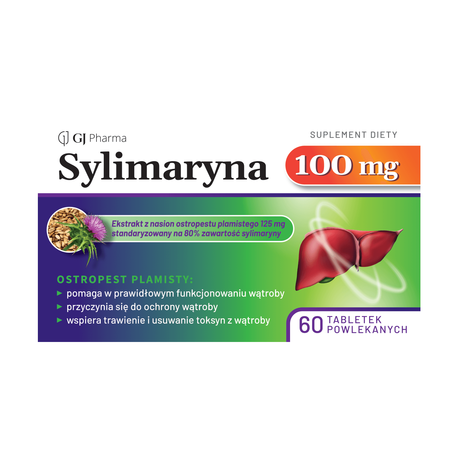 Sylymarin 100 mg, 60 comprimate filmate