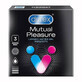 Durex Mutual Pleasure, prezervative cu lubrifiant de &#238;mbunătățire a actului sexual, cu nervuri și conducte, 3 bucăți