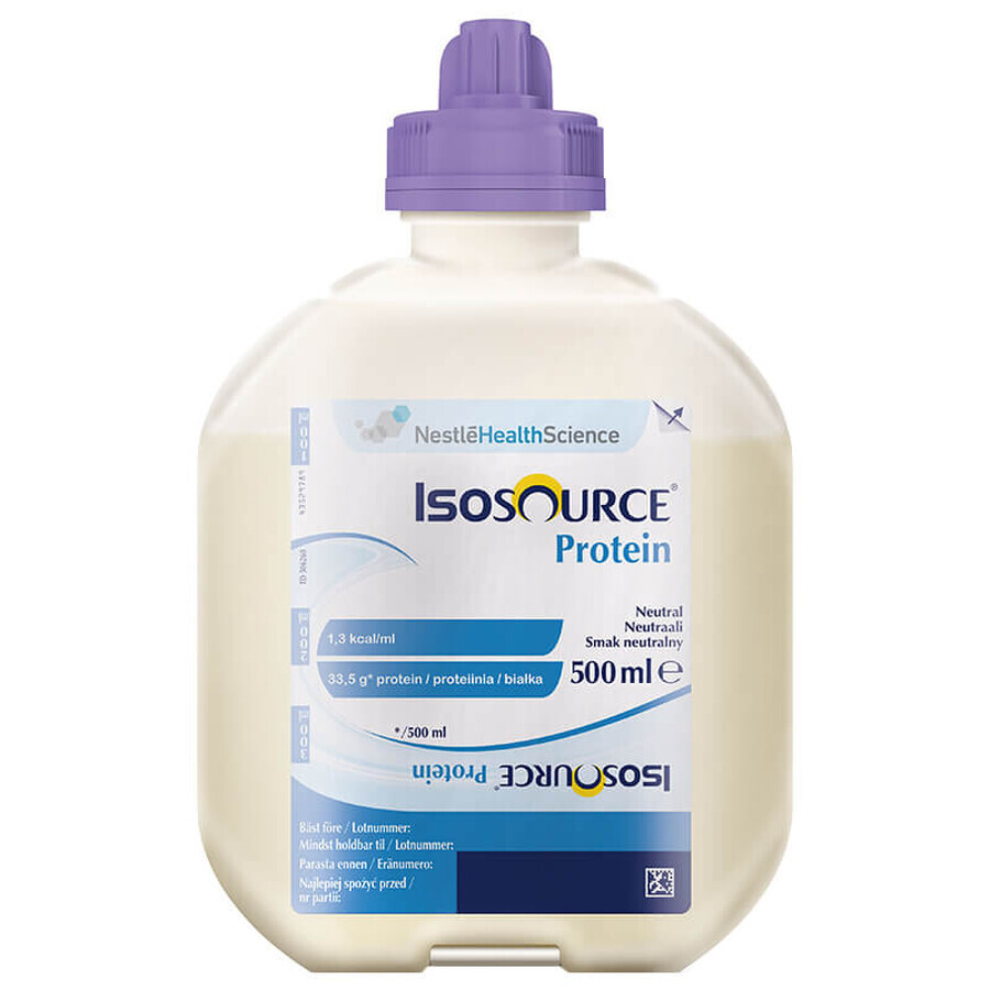 Isosource Protein, lichid, aromă neutră, 500 ml