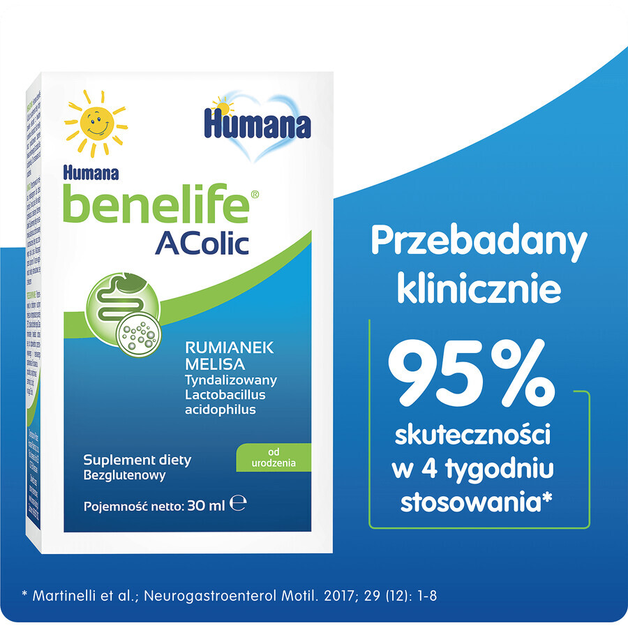 Humana Benelife Acolic, de la naștere, 30 ml