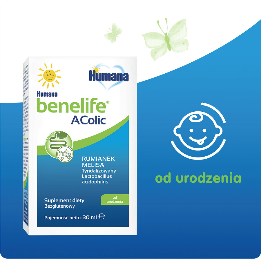 Humana Benelife Acolic, de la naștere, 30 ml