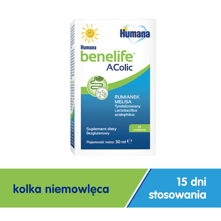 Humana Benelife Acolic, de la naștere, 30 ml