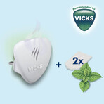 Vicks Comforting Vapors, difuzor de ulei de contact + 2 reîncărcări, aromă de mentol