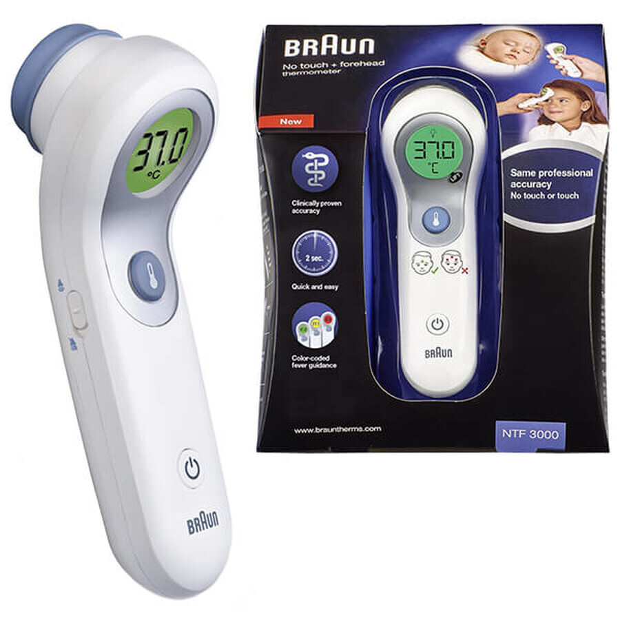 Braun NTF3000, contactloze voorhoofdthermometer