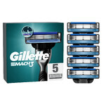 Gillette Mach 3, cartușe de schimb, 5 bucăți