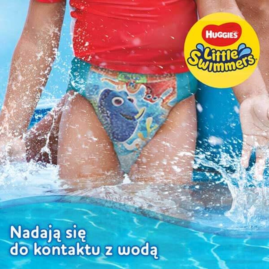 Huggies Little Swimmers, chiloți, înot, Where's Dory, mărimea 3-4, 7-15 kg, 12 bucăți