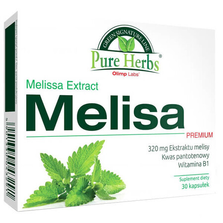 Olimp Pure Herbs Melissa Premium, 30 Kapseln