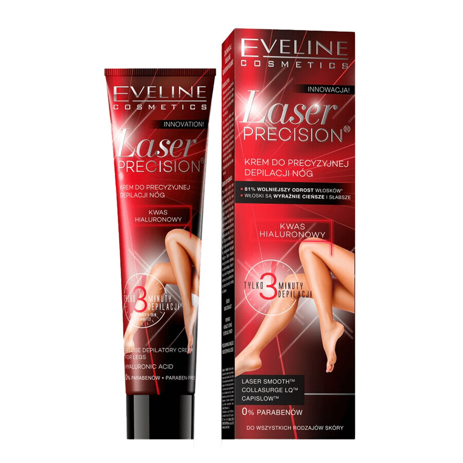 Eveline Cosmetics Laserprecison, cremă pentru depilarea precisă a picioarelor, 125 ml